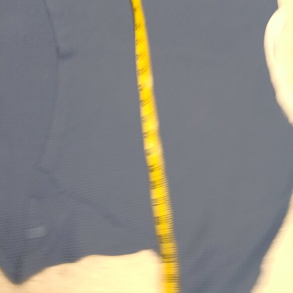 Free People We The Free Women's Blue Waffle Knit Jayson Ringer Short Front Tee - Picture 4 of 7